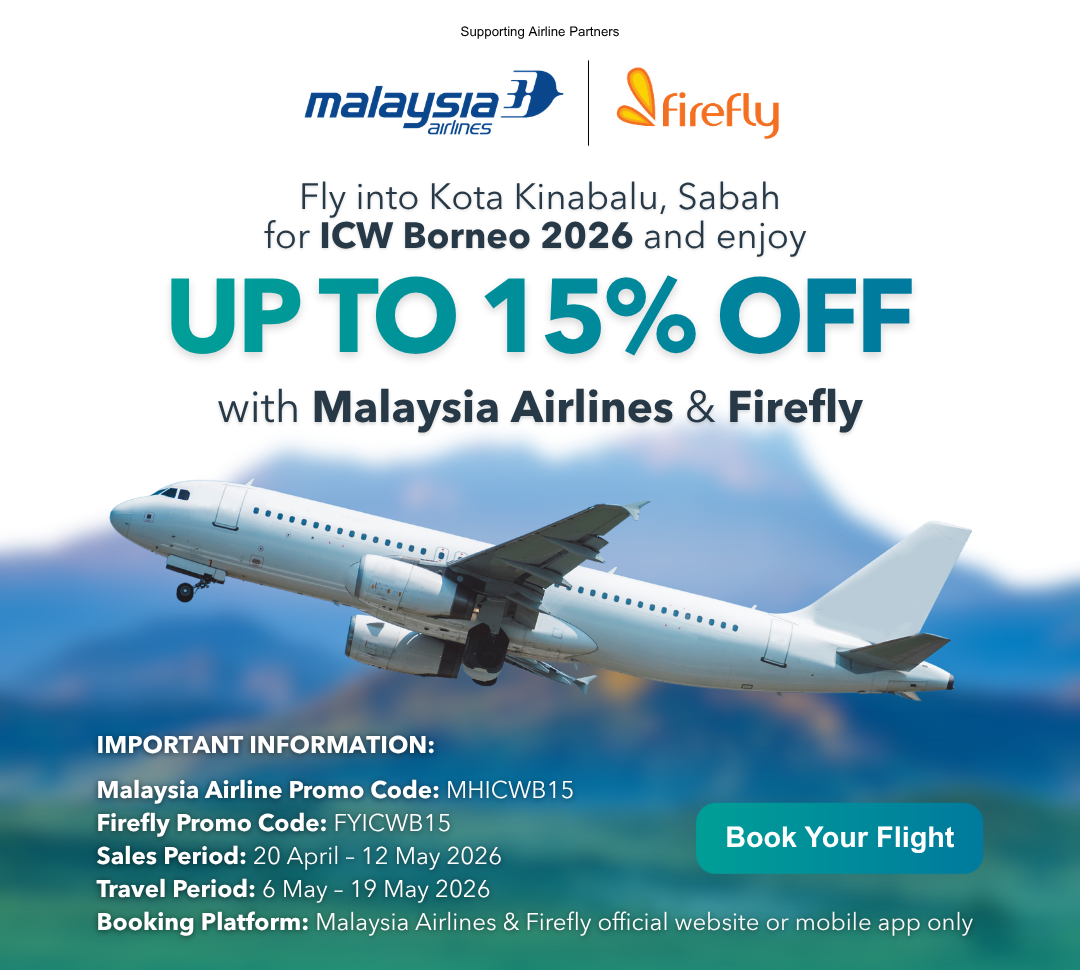 ICW Borneo airline partner promotion